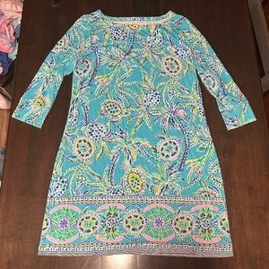 Lily Pulitzer blue turtle, palm tree and pineapple. Always gets compliments!